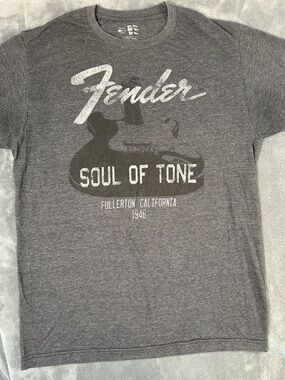 Fender Gray 'Soul of Tone' Graphic Tee